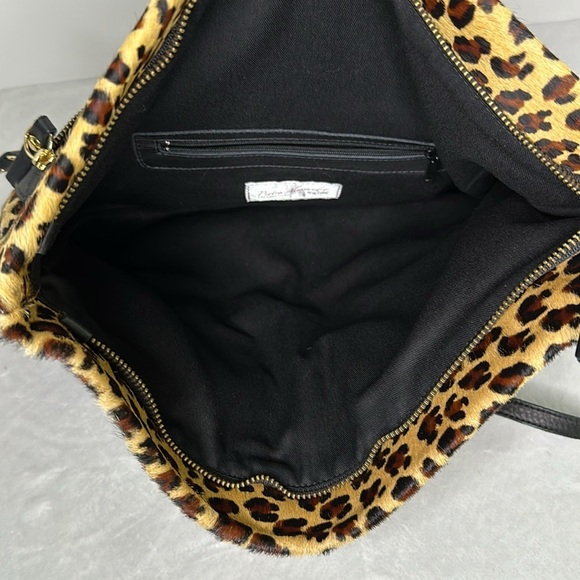 Pietro Alessandro New York Calf Hair Leopard Animal Print Crossbody - Picture 6 of 11